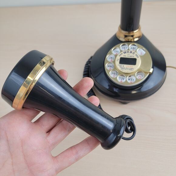 Vintage Candle Stick Rotary Dial Telephone - Picture 5 of 12